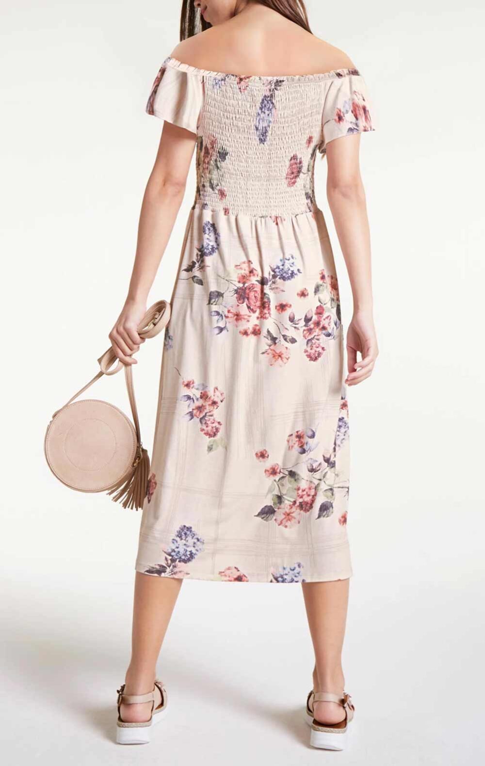 Damen Sommerkleid, rosé-bunt von Linea Tesini missforty