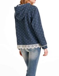 sweatshirts auf rechnung Damen Sweatshirt mit Spitze, jeansblau-ecru von Heine 809.623 MISSFORTY