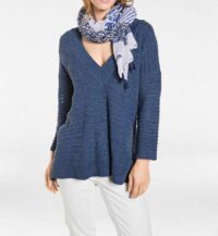 Heine - Best Connections Damen Pullover Strickpullover Herbst jeansblau Missforty