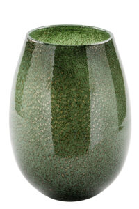 115265 Dekovase Vase Blumenvase Glas grün Deko Tischvase Silva Höhe 26 cm