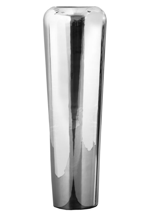 157022 Dekovase Vase Blumenvase Glas silberfarben Deko Tutzi 70 cm