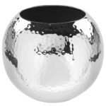 157094 Fink Moon Vase silberfarben Blumenvase 13 cm