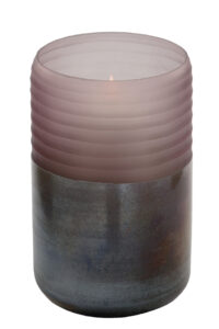115414 Windlicht Kerzenhalter Kerzenständer Vase Leone lila von Fink