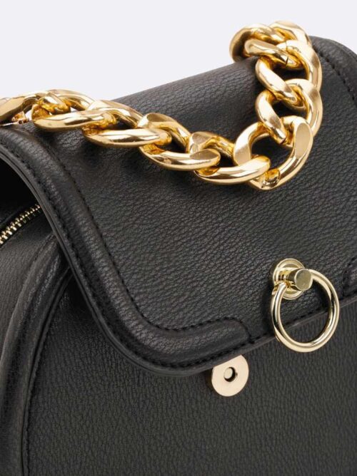 Damen Handtasche, schwarz-gold Missforty.de