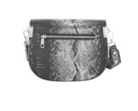 Damen Handtasche, schwarz-silberfarben Missforty.de