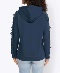 sweatshirts auf rechnung Damen Sweatshirt mit Spitze, dunkelblau 773.270 MISSFORTY