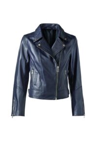 449.088 Lammnappa-Lederjacke, marine