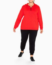 sweatshirts auf rechnung Kapuzensweatshirt m. Rei?verschluss, feuerrot 141.567 MISSFORTY