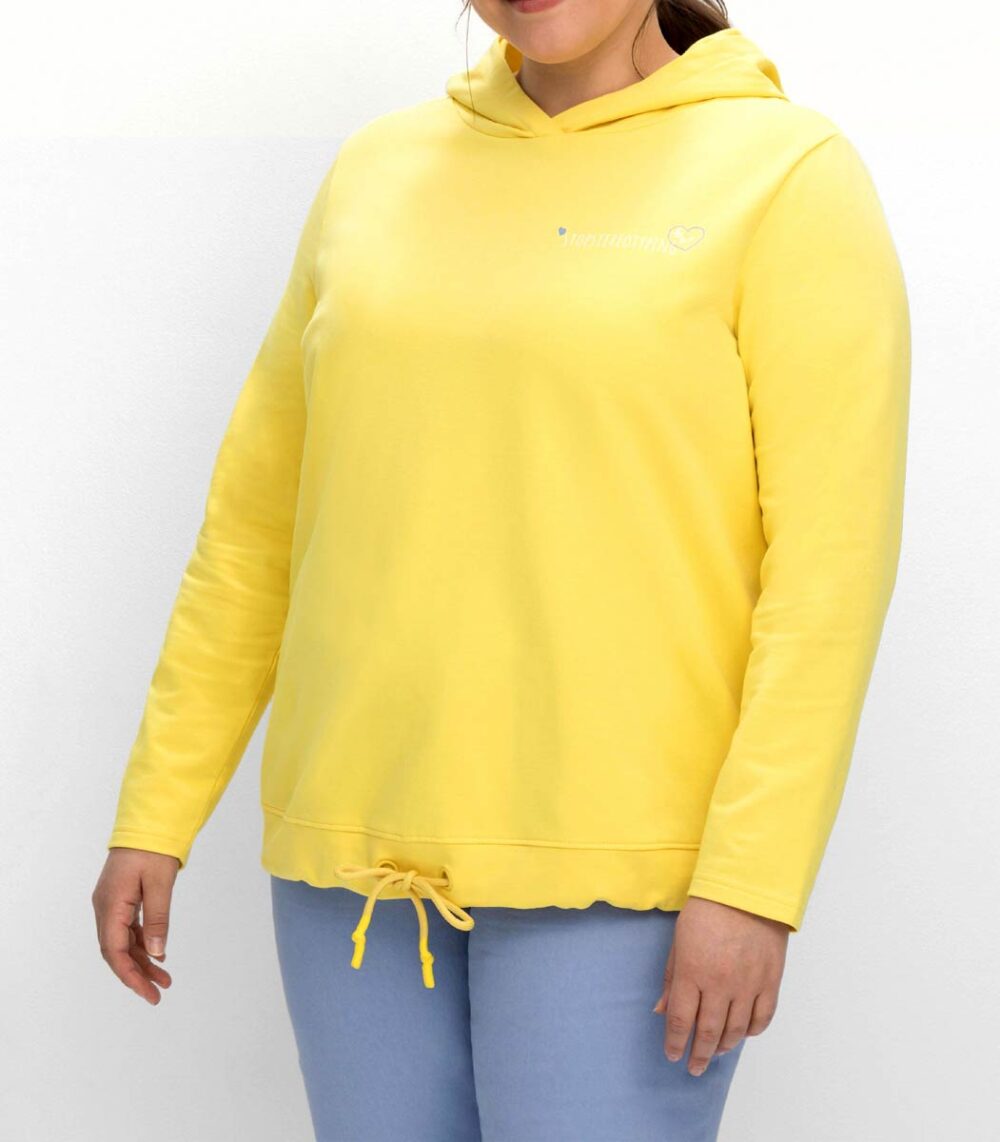 sweatshirts auf rechnung Kapuzensweatshirt mit Statementdruck, gelb 147.392 MISSFORTY