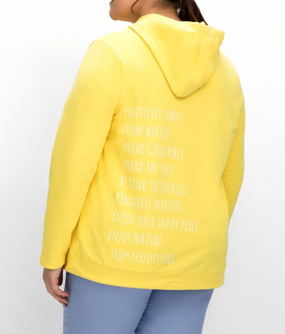 sweatshirts auf rechnung Kapuzensweatshirt mit Statementdruck, gelb 147.392 MISSFORTY