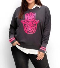 sweatshirts auf rechnung Sweatshirt, anthrazit-pink 151.595 MISSFORTY