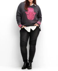 sweatshirts auf rechnung Sweatshirt, anthrazit-pink 151.595 MISSFORTY