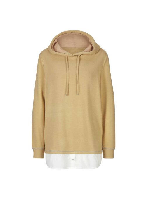 sweatshirts auf rechnung 2-in-1-Sweatshirt m.Blusenteil, camel-wei? 447.515 MISSFORTY