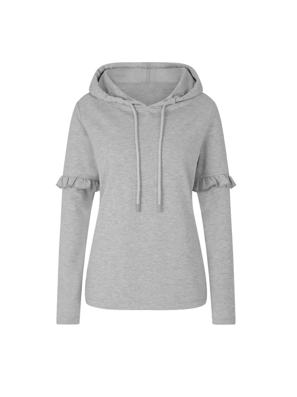 sweatshirts auf rechnung Designer-Sweatshirt m.Kapuze u. R?schen, grau 871.892 MISSFORTY