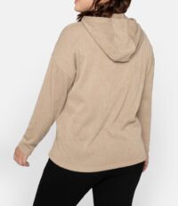 sweatshirts auf rechnung Kapuzen-Struktur-Sweatshirt, camel 143.384a MISSFORTY