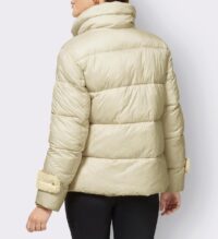 Marken-Steppjacke m. Fellimitat, sand #missforty#