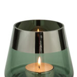 Teelichthalter aus Glas Deko Kerzenständer Windlicht JONA von Fink Höhe 13cm Missforty.de