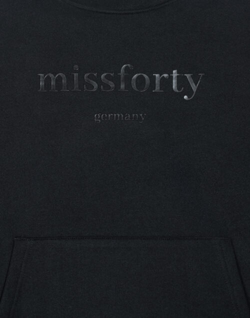 sweatshirts auf rechnung Schwarzer Hoodie von missforty germany SW-01 MISSFORTY