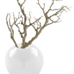 115251 Fink Glasvase Vase Glas Dekovase Tischvase Livia weiß Opalglas elegant