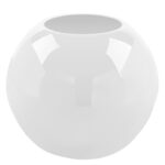 115278 Glasvase Blumenvase Vase Glas weiß rund Kugelvase von Fink Moon