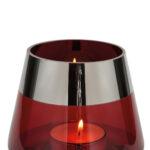 Teelichthalter aus Glas Deko Kerzenständer Windlicht JONA von Fink Höhe 13cm Missforty.de