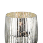 115352 Windlicht Kerzenhalter Laterne Kerzenleuchter Glas Metall silber DARCY Fink
