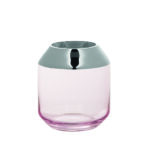 Teelichthalter SMILLA aus Glas hellrose Höhe 14 cm Missforty.de
