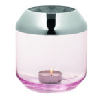 Teelichthalter SMILLA aus Glas hellrose Höhe 20 cm Missforty.de