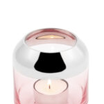 Teelichthalter Vase Glas Windlicht SMILLA rosa von Fink Living Missforty.de
