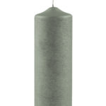 123193 CANDLE/Stumpenkerze,gebürstet,stein/H.25,D.8cm