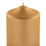 123245 #marke Candle Stumpenkerzen Blockkerzen Dekokerzen Adventskerzen gold