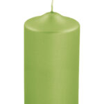 123736 #marke Candle Stumpenkerzen Blockkerzen Dekokerzen Adventskerzen hellgrün