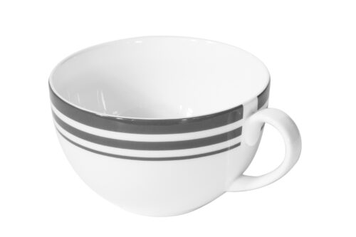125083 MOMENTS Tasse mit 3 Streifen grau
