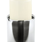 Kerzenhalter silber Leuchter Edelstahl Stumpenkerzenhalter SOBRIO Fink 11cm Online kaufen Missforty