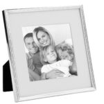 133011 Bilderrahmen Fotorahmen quadratisch silber versilbert Fink Joy 10x10 für 1 Foto
