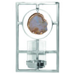 Kerzenhalter Wand Leuchter Kerzen Wanddeko silberfarben modern online kaufen Missforty