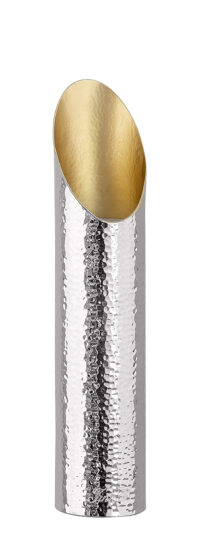 Teelichthalter Gold Silber Metall FIRAT 30 cm Windlicht Fin Missforty.de