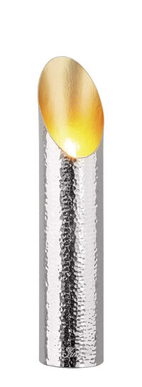 Teelichthalter Gold Silber Metall FIRAT 30 cm Windlicht Fin Missforty.de