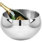 155090 APOLLO Sektkühler Eiseimer Flaschenkühler Edelstahl silber