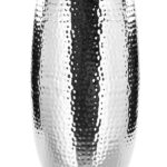 157020 Fink Vase Blumenvase Dekovase silber gehämmert AFRICA Höhe 40 cm gehämmert