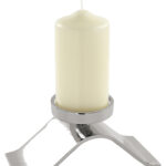 Kerzenhalter Kerzenständer Kerzenleuchter Stumpenkerzen silber Wave Fink Online kaufen Missforty