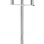 Fink Bodenleuchter Kerzenständer 3 armig groß Memphis silberfarben Höhe 77 cm Missforty