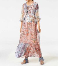 Damen Kleid Maxikleid Lang Kurzgröße Langarm Sommerkleid Frühling Freizeit missforty