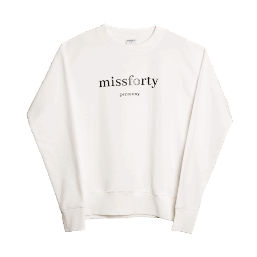 sweatshirts auf rechnung Damen Sweatshirt Pullover Rundhals Pulli Kapuze Sports weiß Basic Unifarben vi-01 MISSFORTY