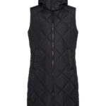 Lange Steppweste in schwarz von missforty germany #missforty#