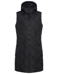 Lange Steppweste in schwarz von missforty germany #missforty#