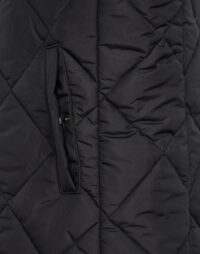 Lange Steppweste in schwarz von missforty germany #missforty#