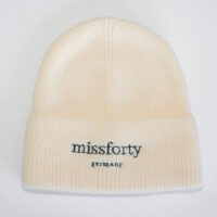 BEANIEIV Damen Strickmütze Beanie Strickbeanie Frauengeschenk Geschenkbox weiß ivory